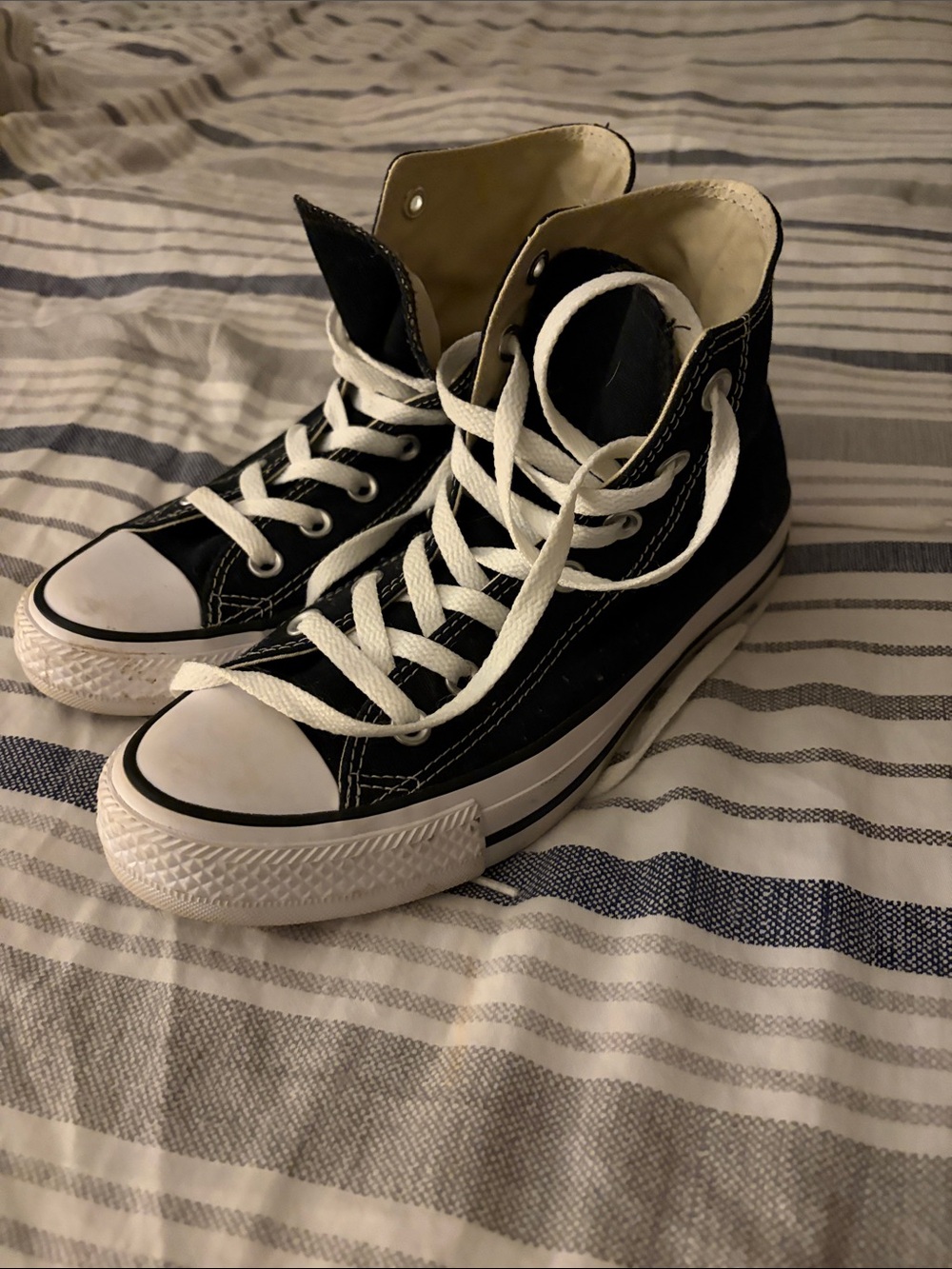 Converse Black and White High-Top Sneakers